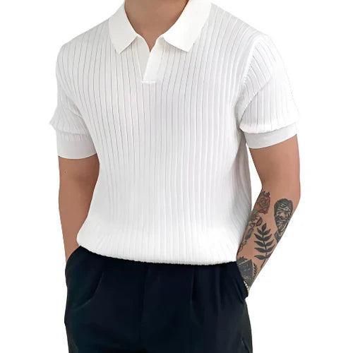 Marlborough Ribbed Cotton Polo