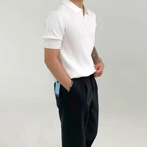 Marlborough Ribbed Cotton Polo