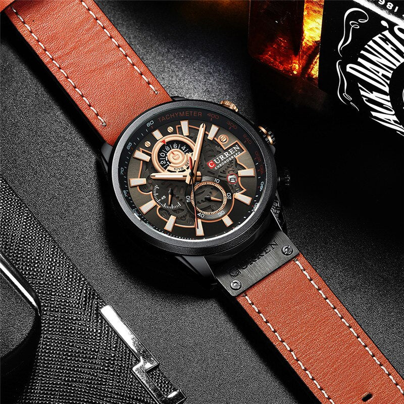 Multifunction Quartz Calendar Watch