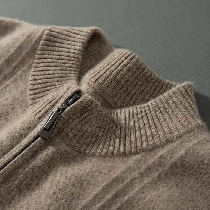 The Windsor Cashmere Ribbed Half-Zip