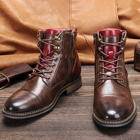 Ethan | Handcrafted Leather Oxford Boots