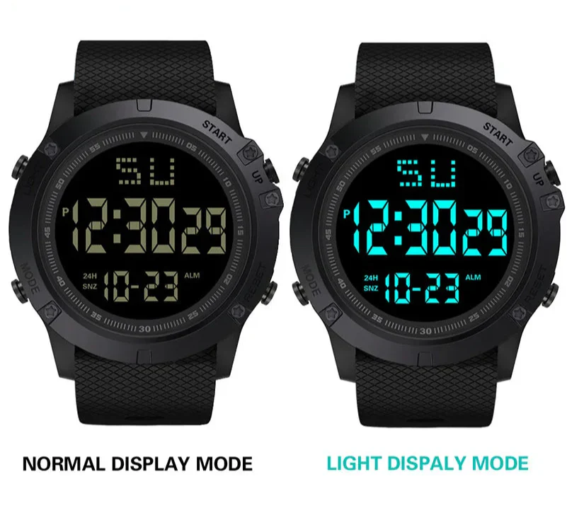 Rugged LED Digital Military Sports Watch