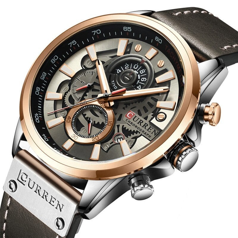 Multifunction Quartz Calendar Watch