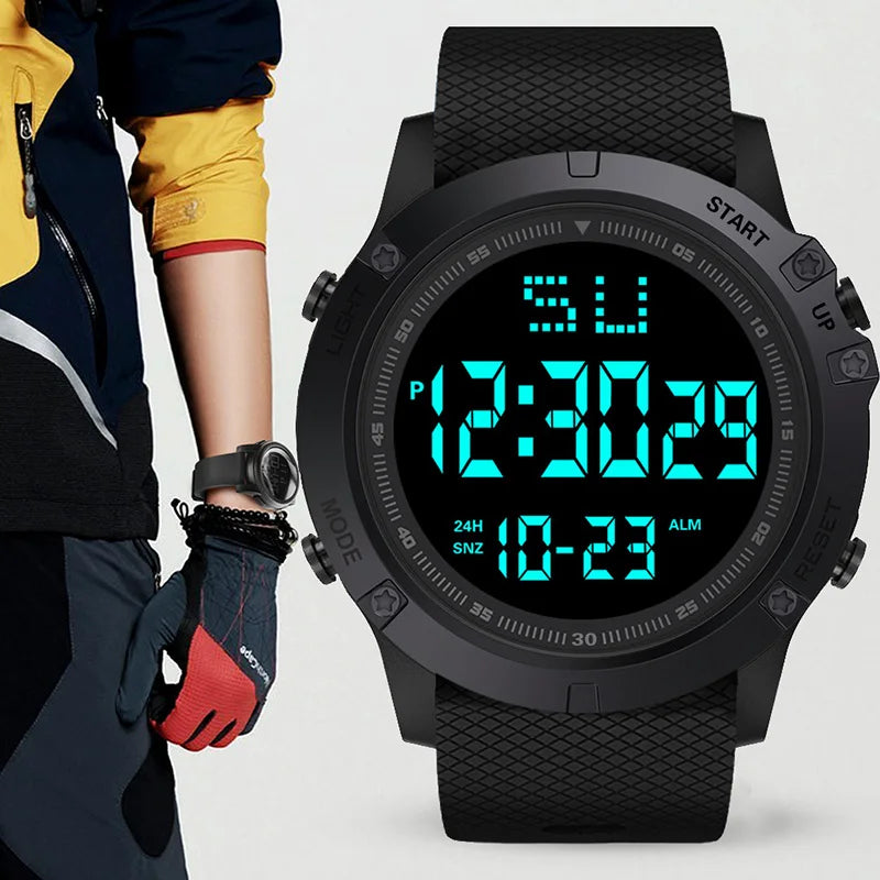 Rugged LED Digital Military Sports Watch