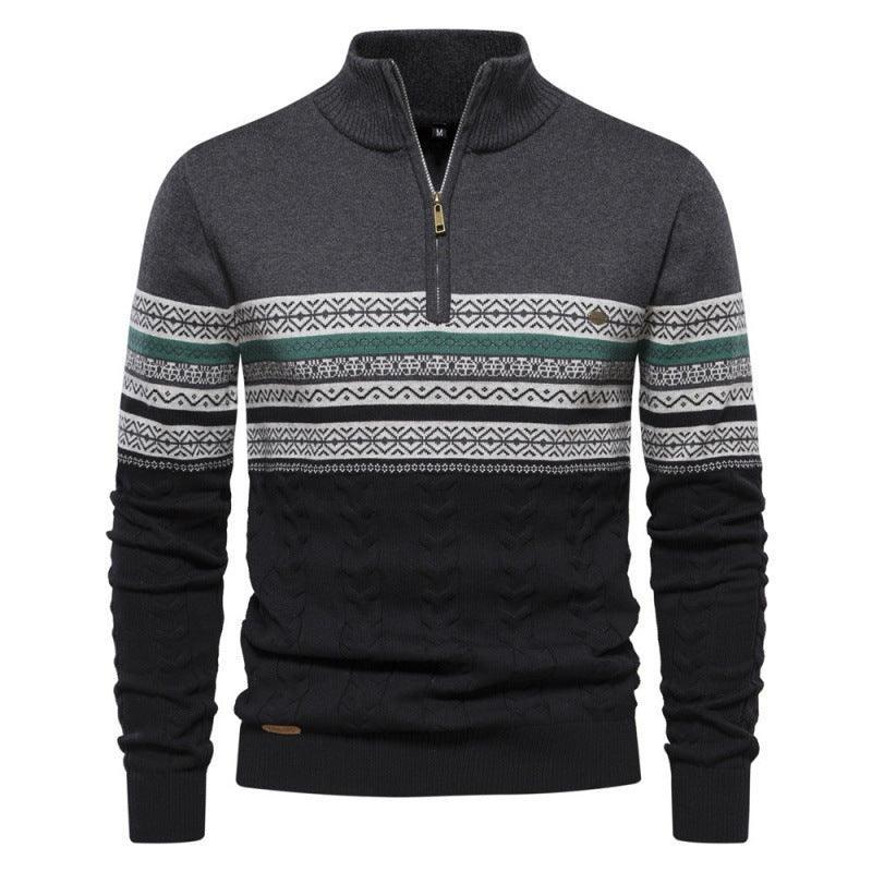 Aiopeson Nordic Half-Zip Sweater