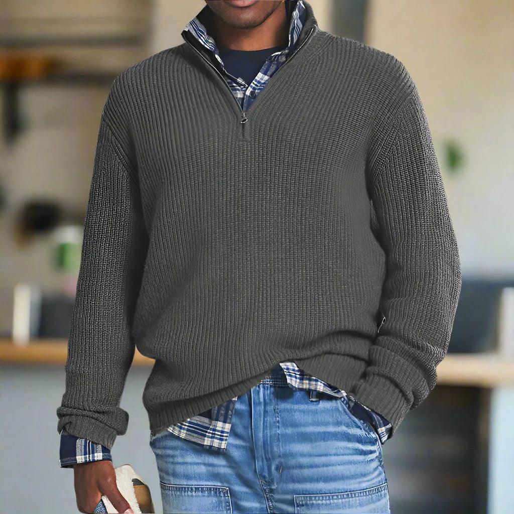 Vince Half-Zip Knit Sweater