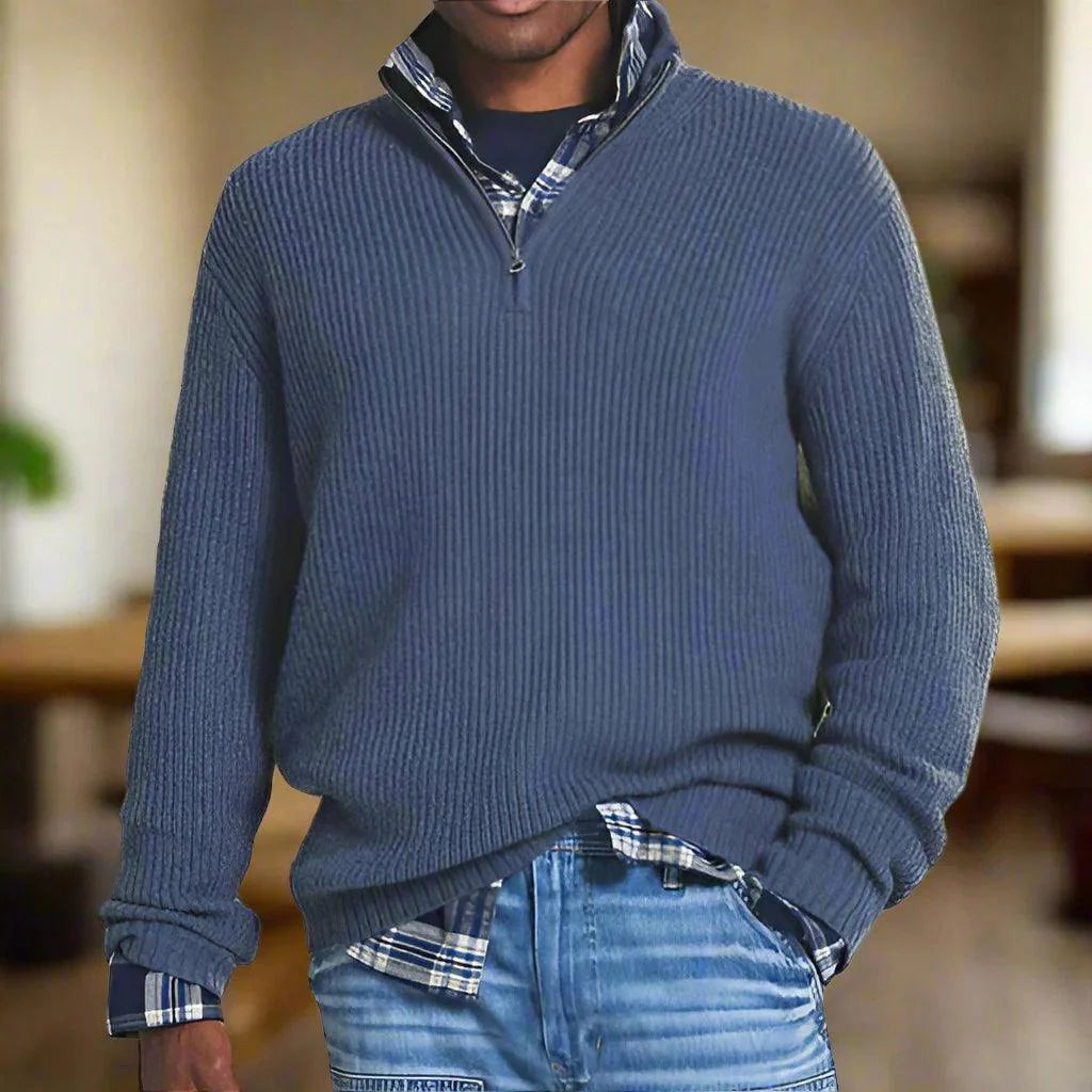 Vince Half-Zip Knit Sweater