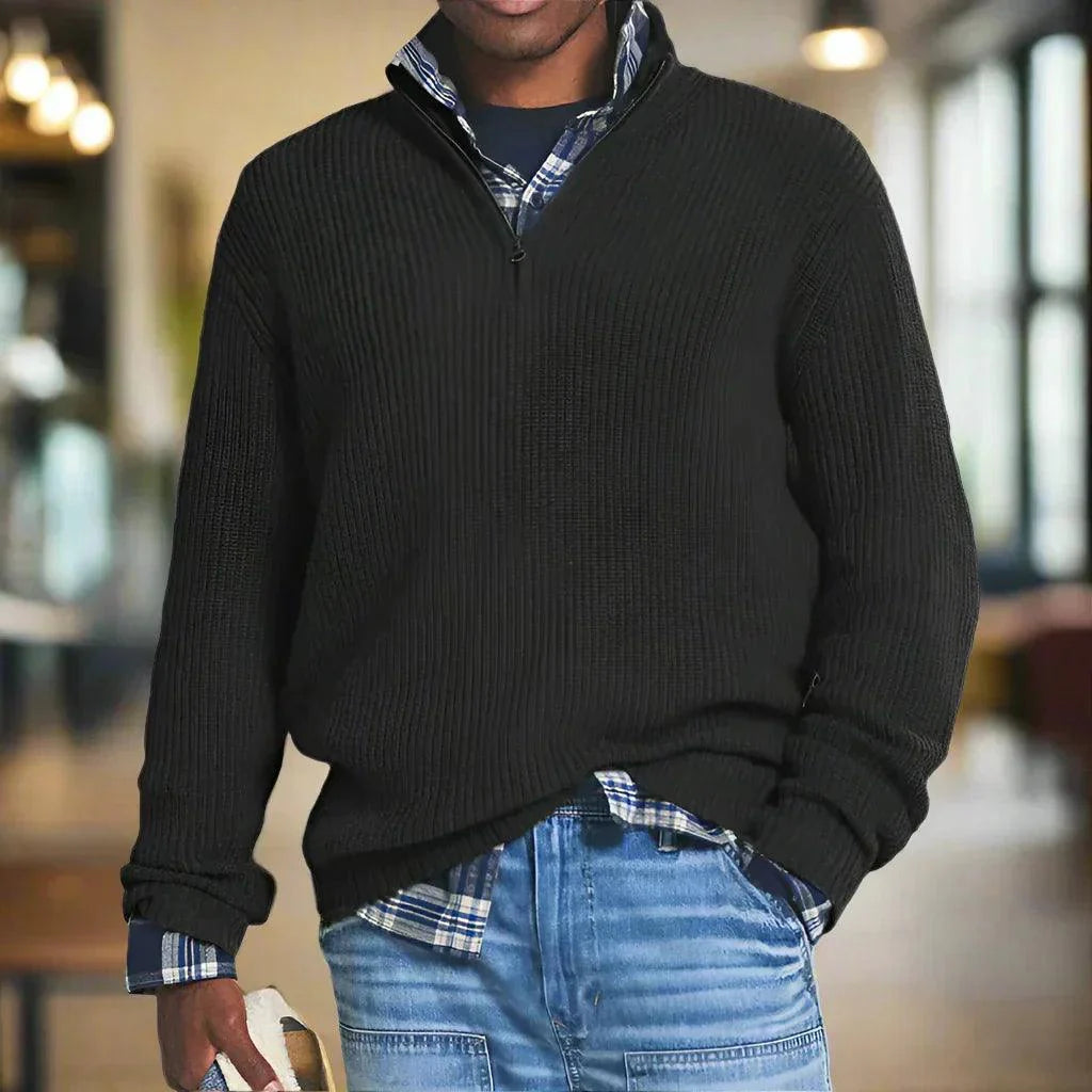 Vince Half-Zip Knit Sweater