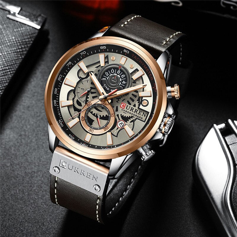 Multifunction Quartz Calendar Watch